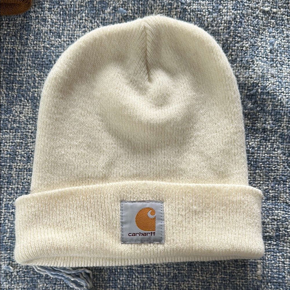 Carhartt White/Cream Beanie